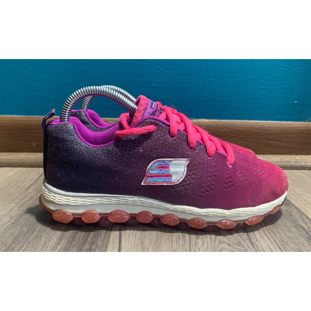 Skechers Skech-Air Kid's Size 2 Bounce N Pop Ultra Sparkle City Purple Sneakers